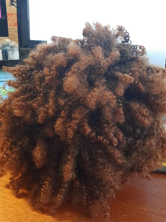 NEW TAG ! Queen\'s Choice Short Hair Spiral Curly Wig Dark Blonde main image 4